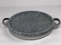 Shallow Stone Casserole Pan with Metal Handles, 28 cm