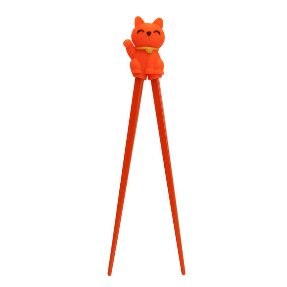 Kids Chopstick Cat , Orange