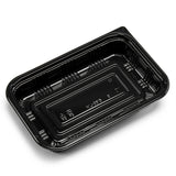 Black Sushi To-Go Container w/Lid 50pc (J8520)