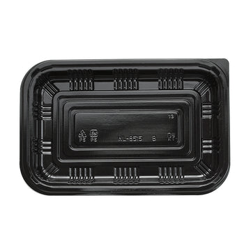 Sushi To-Go Container w/Lid (50Pc) (Black) 8-1/8" ED-8515