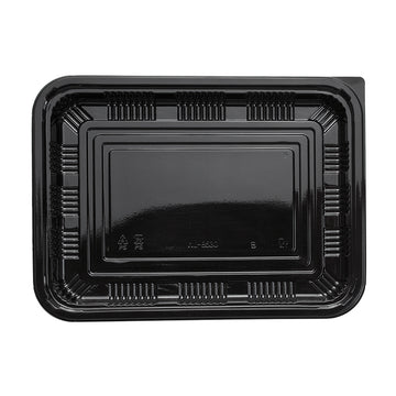 Sushi To-Go Container w/Lid (50Pc) (Black) 10-3/8" ED-8530