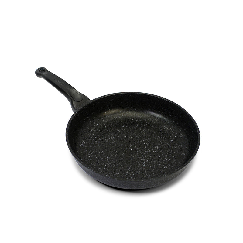 11" Durastone Marble Cast Aluminum Frying Pan — An 11-inch working area