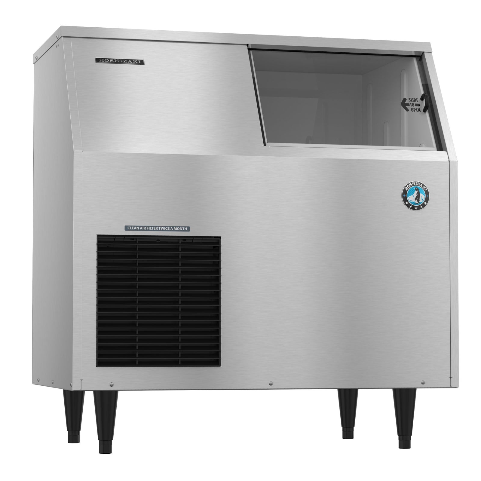 Hoshizaki Flaker Ice Maker F-300BAJ, Air-cooled, Built in Storage Bin, 36″W