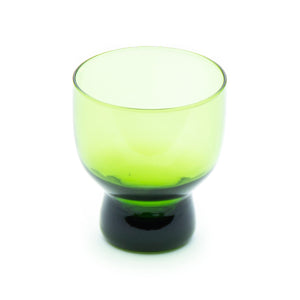 Green Glass Sake Cup 2-1/2"H