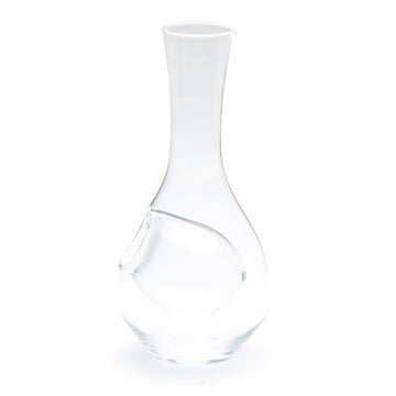 Glass Sake Bottle 6.75"H, Clear