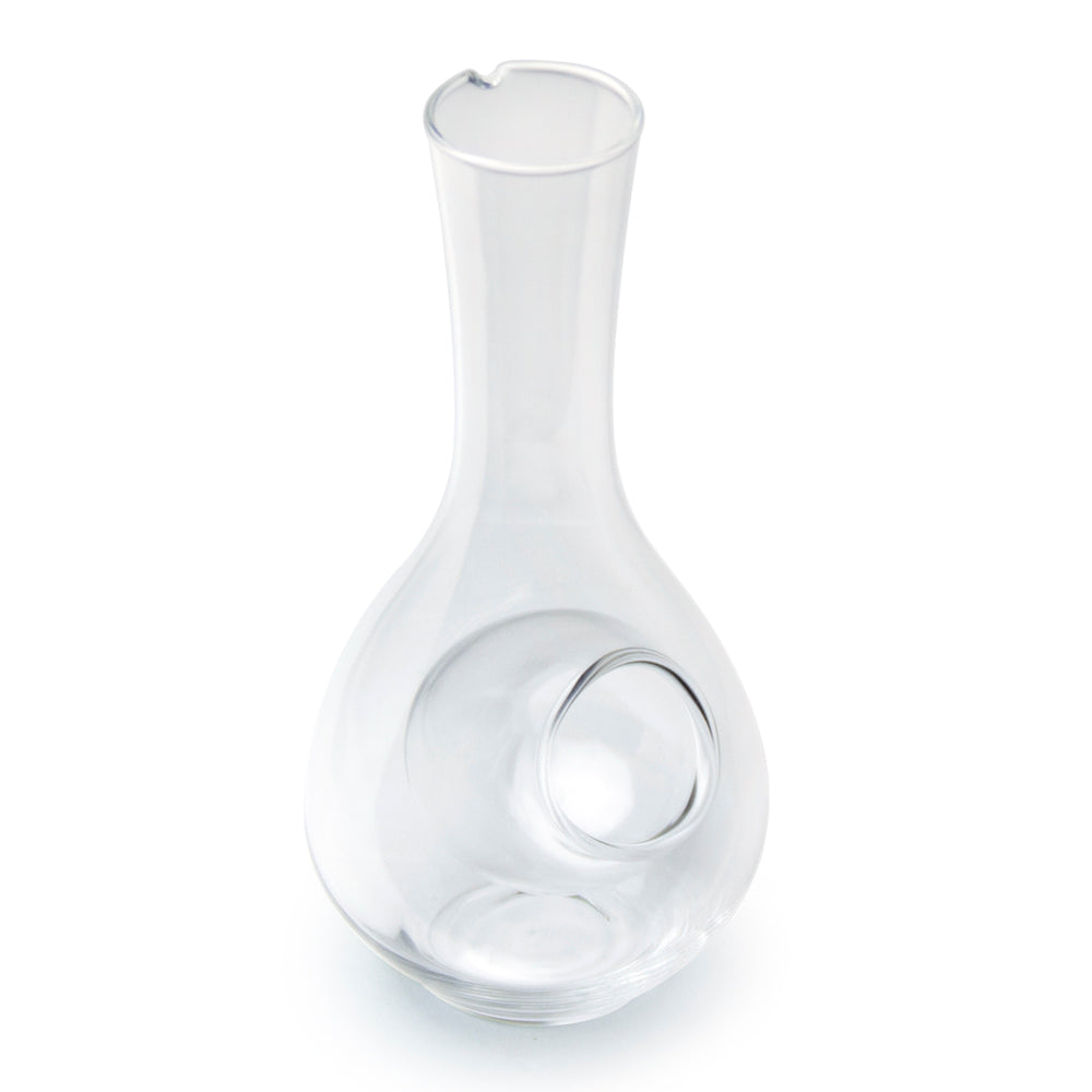 Glass Sake Bottle 6.75"H, Clear