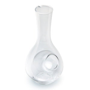 Glass Sake Bottle 8.75"H, Clear