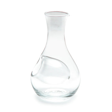 Glass Sake Bottle 6"H, Clear