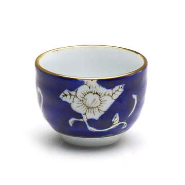 Blue Pattern Sake Cup 2"D, Assorted Pattern