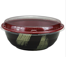 Teriyaki To-Go Bowl L 50pc, Black/Red