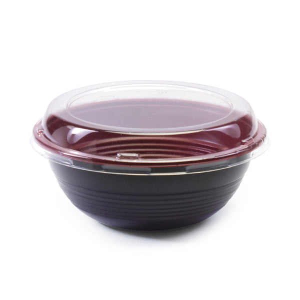 Teriyaki To-Go Bowl with Clear Anti-Fog Lid, 24 oz / 700 ml (50 pc) - HD-700