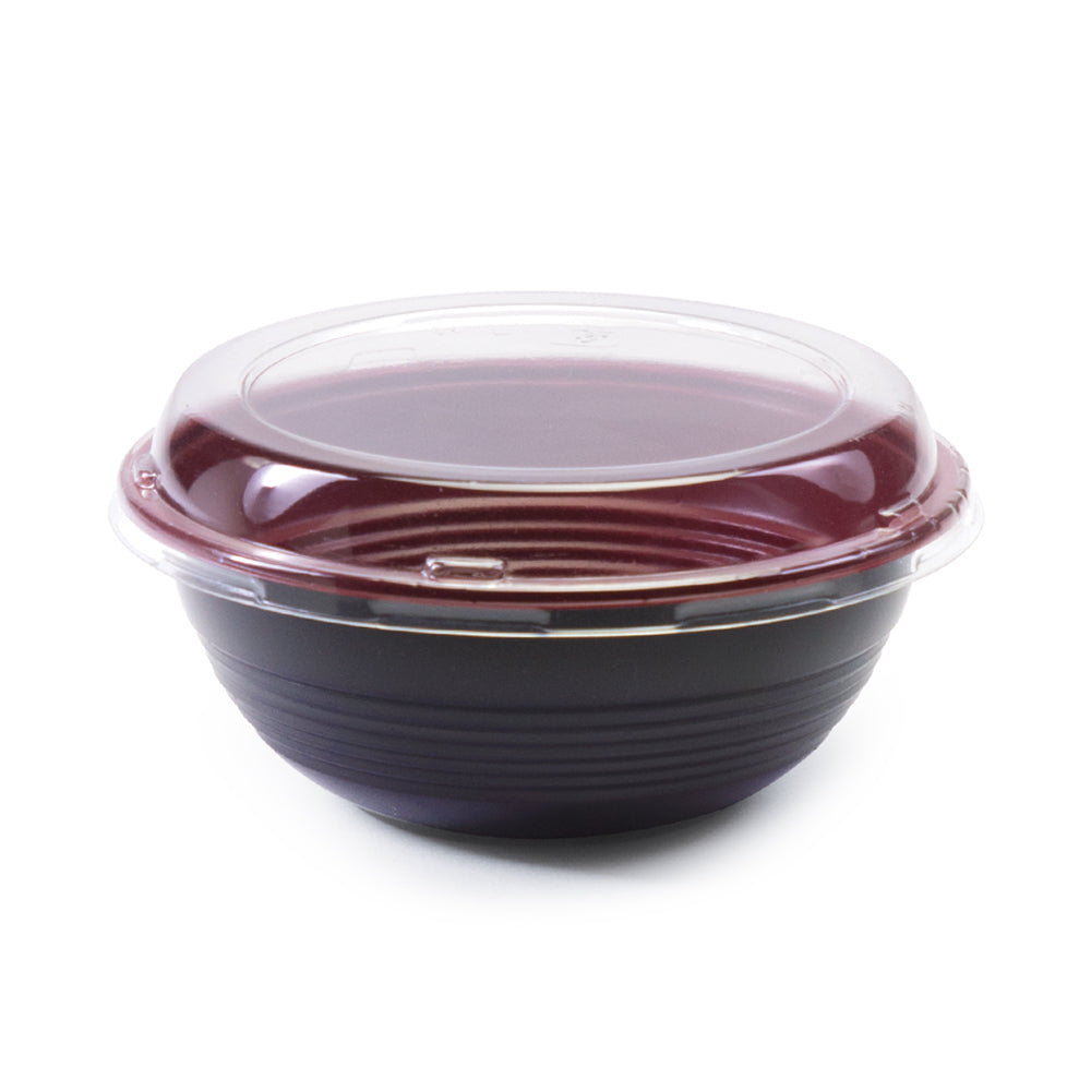 Teriyaki To-Go Bowl M 50pc, Black/Red
