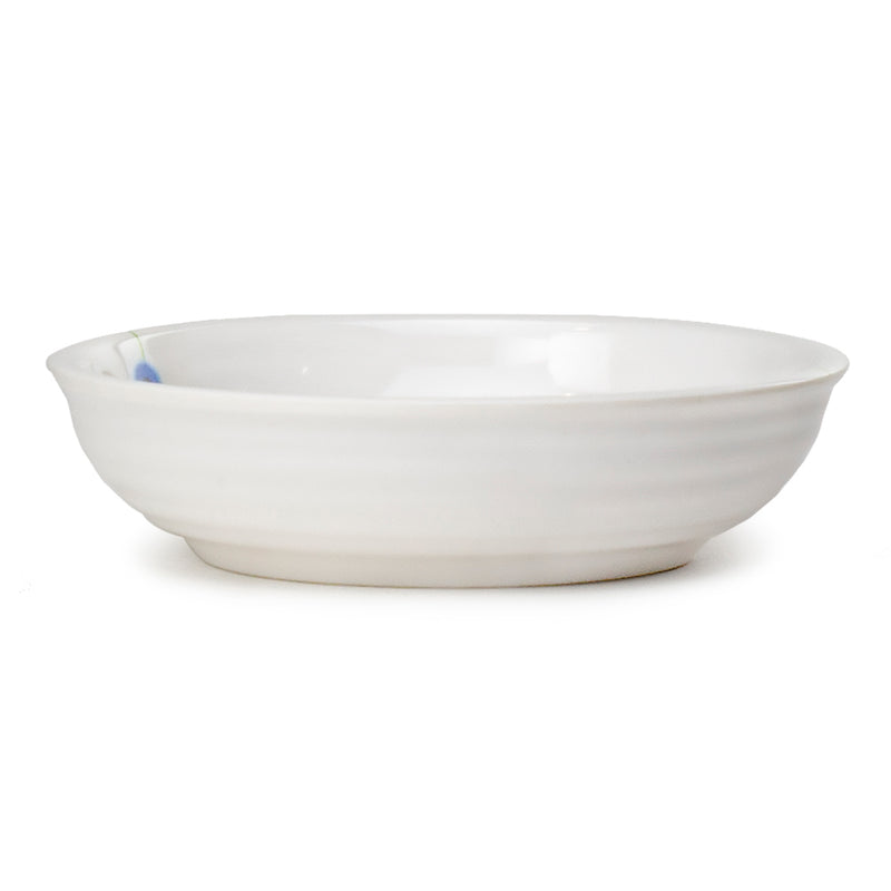 Low side profile and banded exterior of the HMP5420-HM round melamine bowl