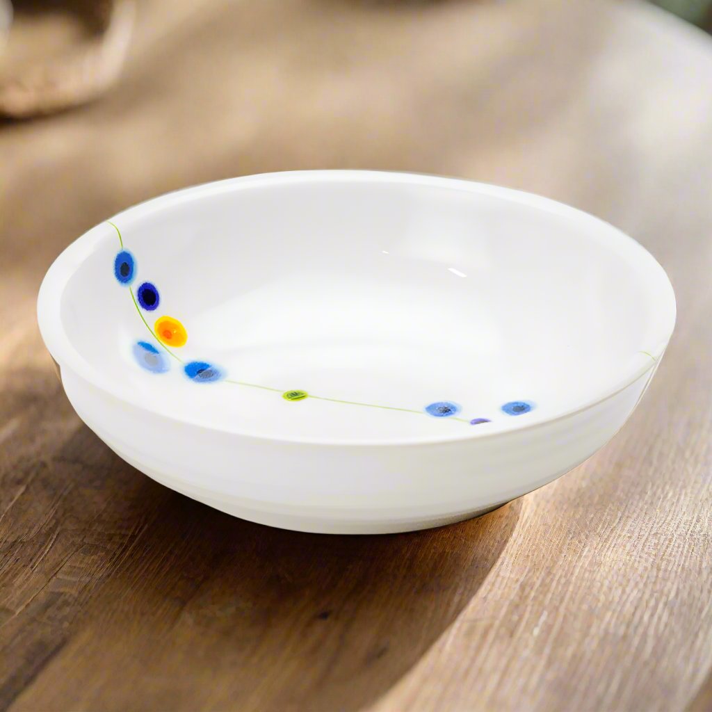 Melamine Round Side Dish Bowl 4-1/2", Rain Flower