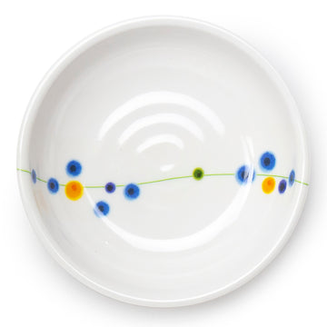 Melamine Round Side Dish Bowl 4-1/2", Rain Flower