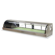 Hoshizaki Refrigerated Sushi Case Display, Left Side Condenser, Half Glass Door, LED Light, 59"W