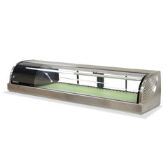 Hoshizaki Refrigerated Sushi Case Display, Left Side Condenser, Half Glass Door, LED Light, 59"W