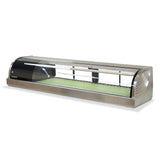 Hoshizaki Refrigerated Sushi Case Display, Right Side Condenser, Half Glass Door, LED Light, 59"W