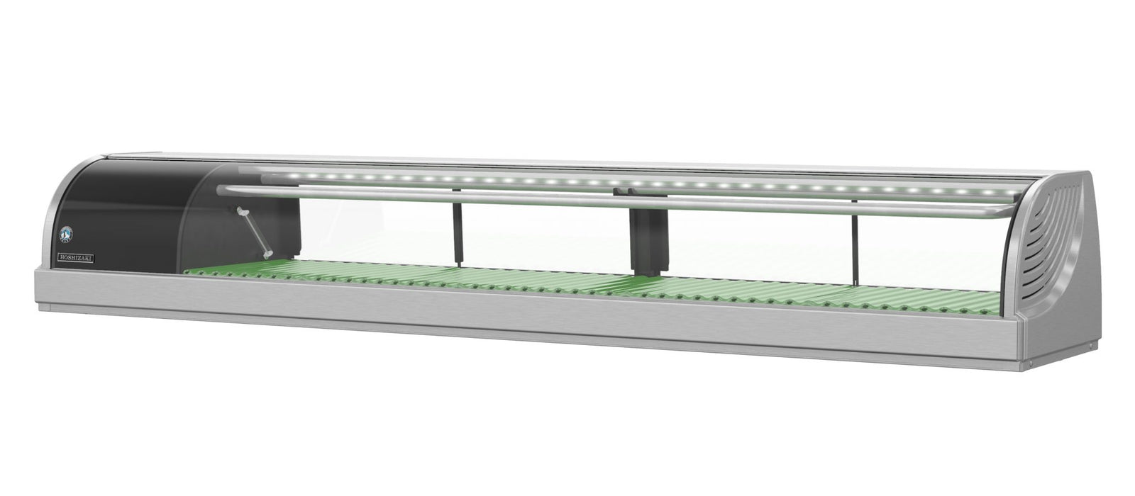 Hoshizaki Refrigerated Sushi Case Display, Left Side Condenser, Half Glass Door, LED Light, 70.9"W