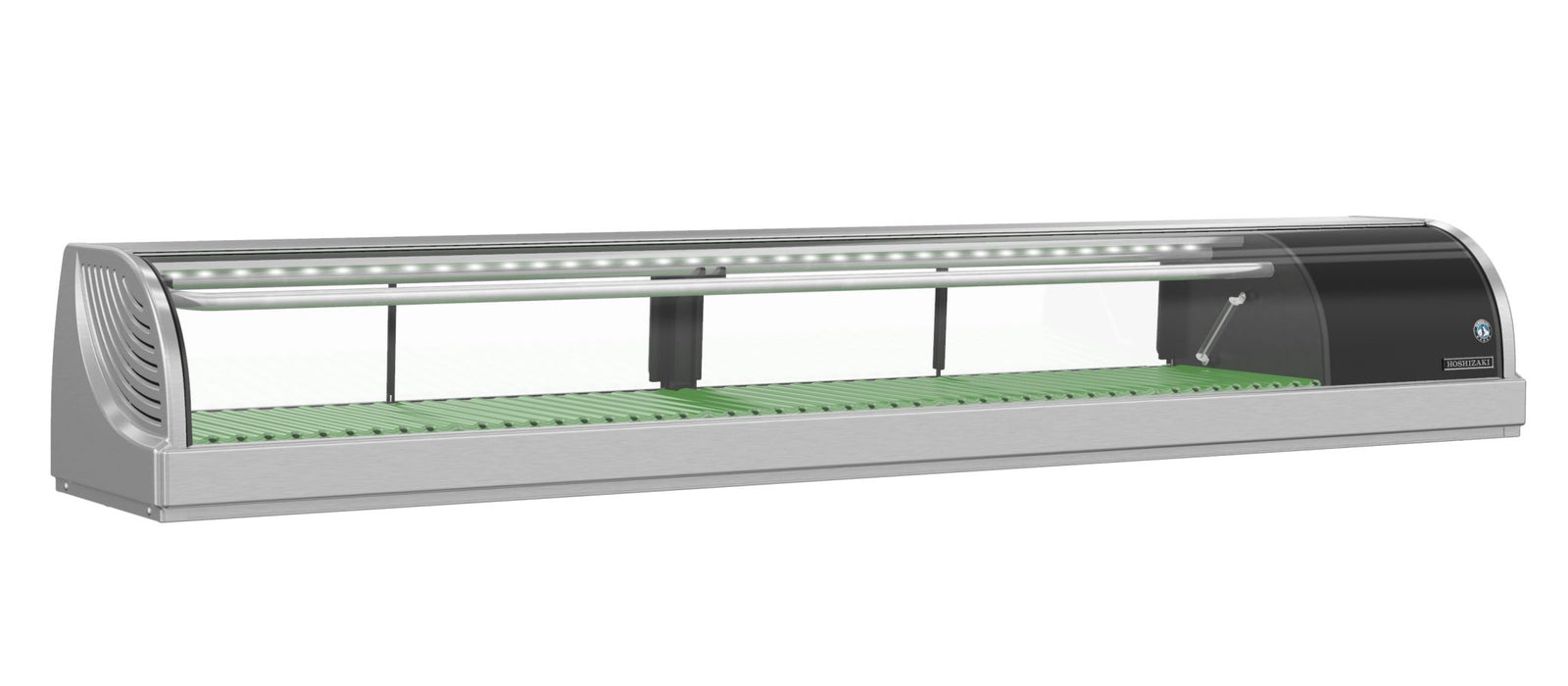 Hoshizaki Refrigerated Sushi Case Display, Right Side Condenser, Half Glass Door, LED Light, 70.9"W