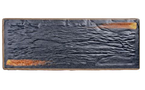 16″ Dark Gold Brush Melamine Rectangular Platter