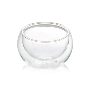 Double Wall Glass Cup 2"D x 1.75"H