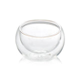 Double Wall Glass Cup 2"D x 1.75"H
