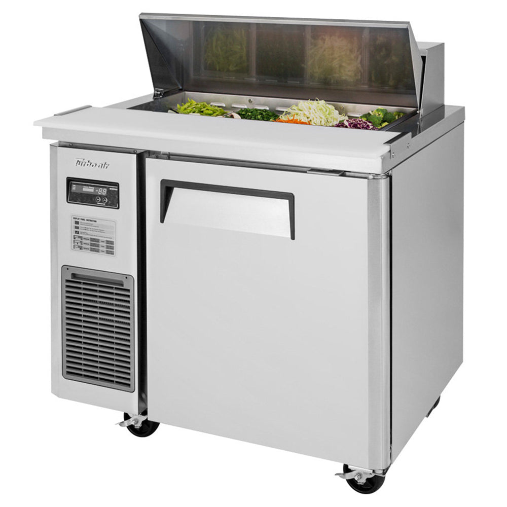 Turbo Air J Series Sandwich/Salad Unit, 1 Section, 8 Pans, 35"W