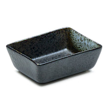 3¼″ × 2¼″ Black Oribe Porcelain Rectangular Sauce Dish