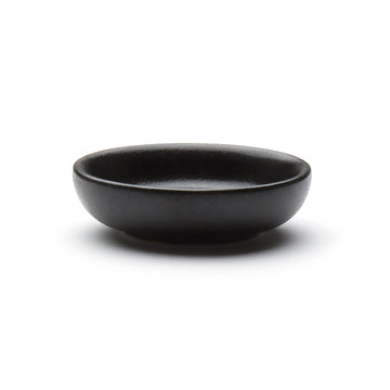 3.25"Dx1"H Porcelain Sauce Dish, Black