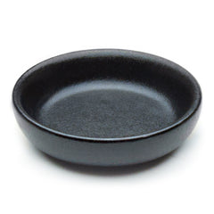 3.25"Dx1"H Porcelain Sauce Dish, Black