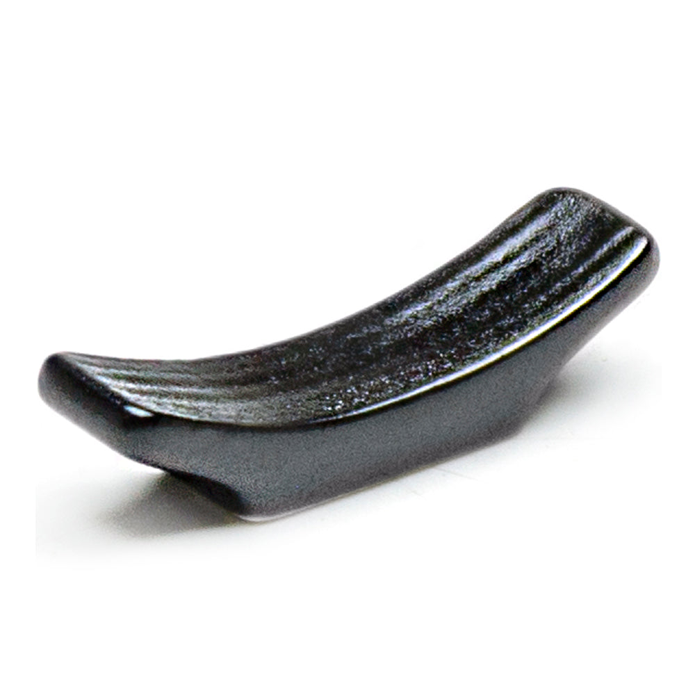 2.5"X0.75"H Porcelain Chopstick Rest, Matte Black