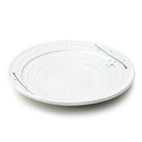 10"Dx1.5"H Round Porcelain Plate, White