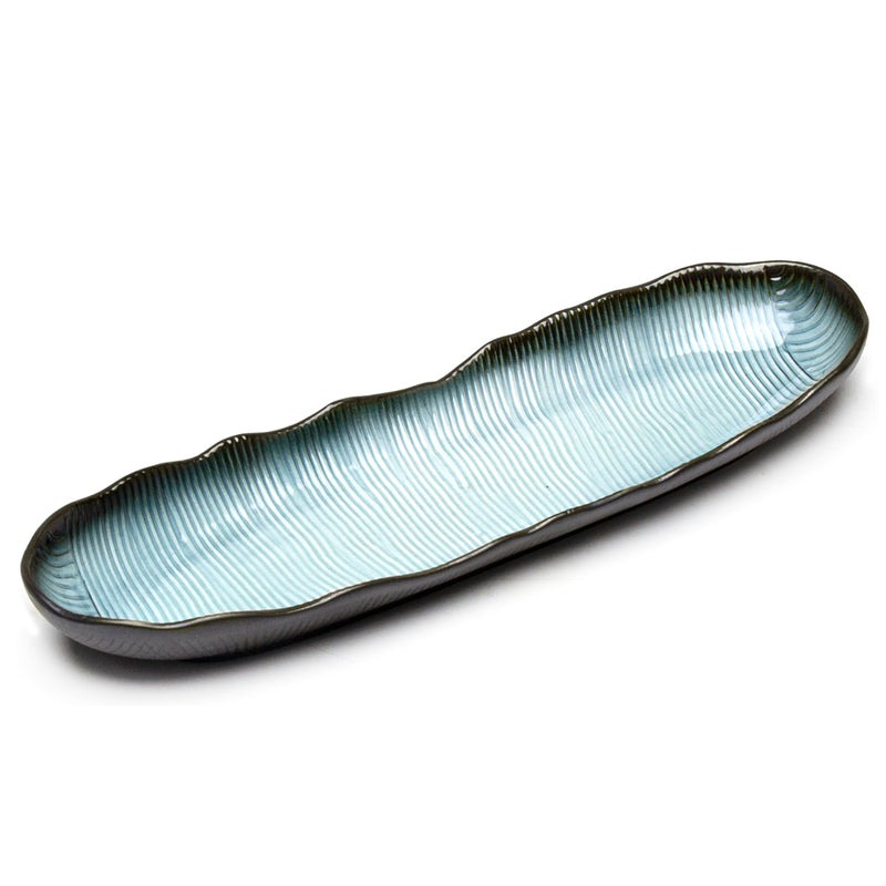 JX213-S blue, black scalloped rectangular product view
