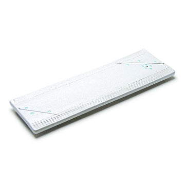 15"X5" Rectangular Porcelain Platter, White