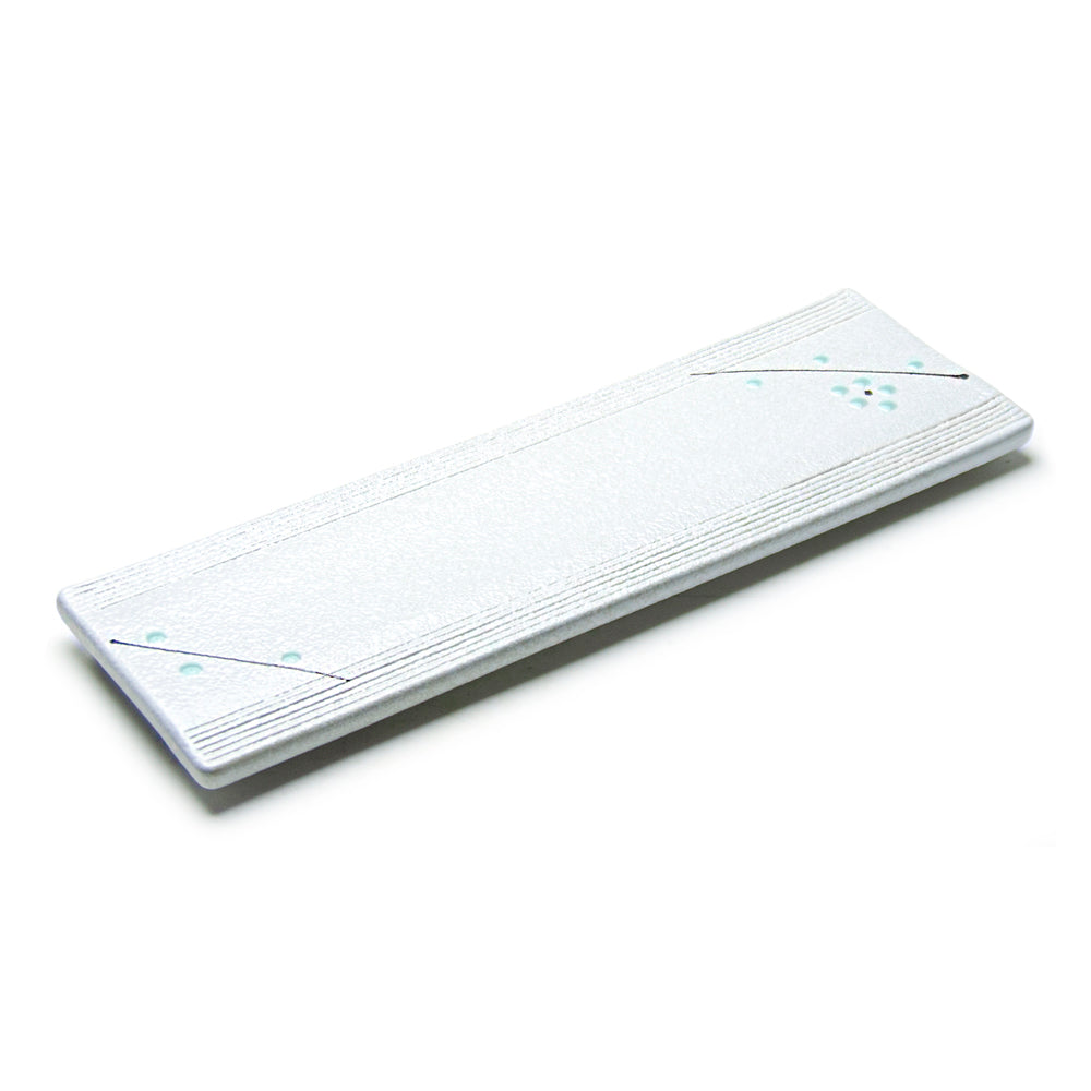 15"X5" Rectangular Porcelain Platter, White