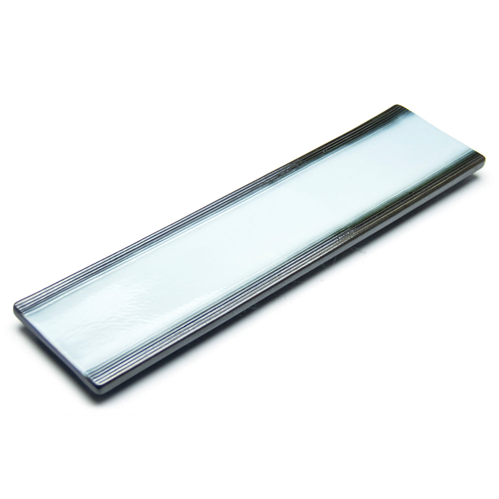 Rectangular Platter 18.5", Light Blue/Black