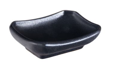 3.50"X2.50" Porcelain Rectangular Sauce Dish, Black