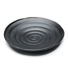8¾″ Black Porcelain Plate