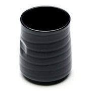 Porcelain Teacup 3"Dx3.5"H, Matte Black