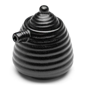 Porcelain Sauce Dispenser 3.5"H - 5 Oz, Matte Black