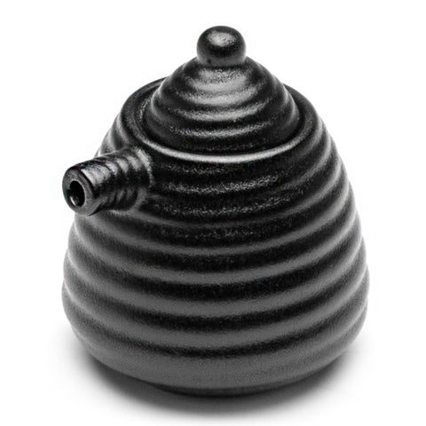 Porcelain Sauce Dispenser 3.5"H - 5 Oz, Matte Black