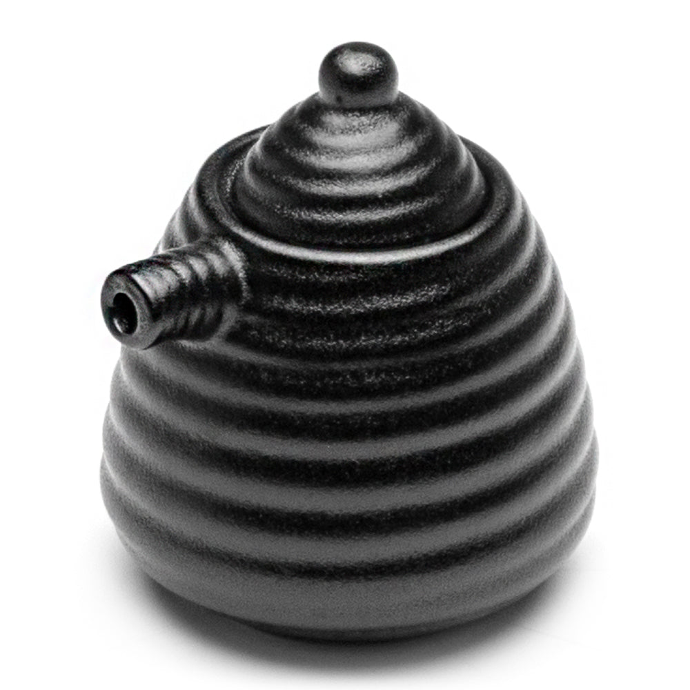Porcelain Sauce Dispenser 3.5"H - 5 Oz, Matte Black