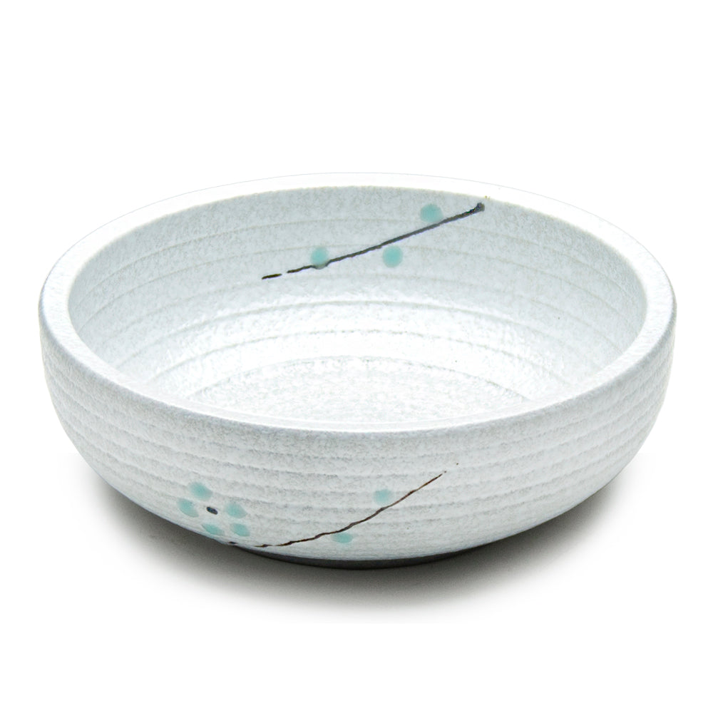 8"Dx2.5"H Porcelain Bowl, White