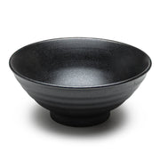 8.25"Dx3.5"H Porcelain Noodle Bowl, Matte Black
