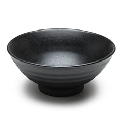 8.25"Dx3.5"H Porcelain Noodle Bowl, Matte Black