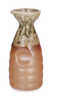 Porcelain Sake Bottle 6.25"Hx2.75"D - 10 Oz,