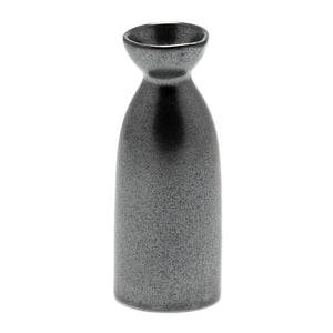 Porcelain Sake Bottle 5-1/4"H, Metallic Black