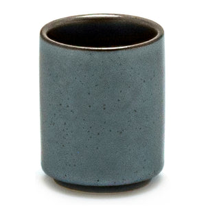 Porcelain Sake Cup 1.75"H, Metallic Black