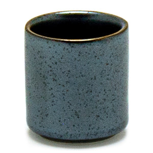 Porcelain Sake Cup 2.25"H, Metallic Black